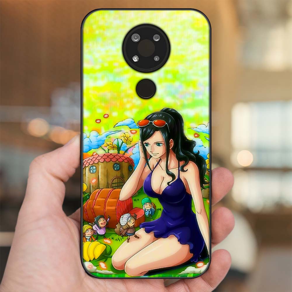 Ốp lưng Nokia 3.4 viền đen in hình Nico Robin One Piece Đảo Hải Tặc