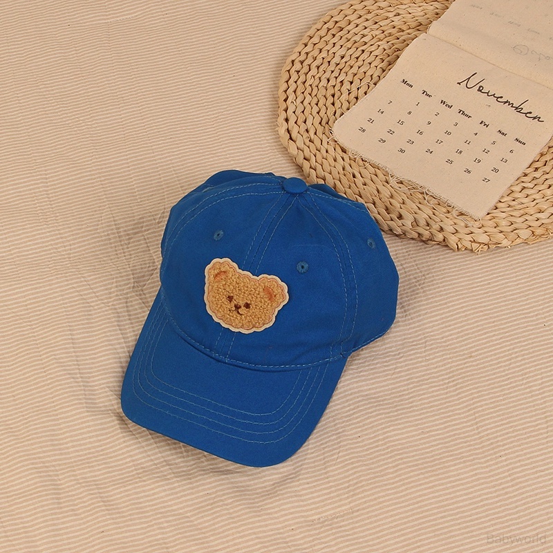 Mũ Lưỡi Trai Hình Gấu Hoạt Hình Phong Cách Hàn Quốc Cho Bé