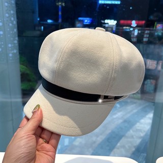Mũ Beret Vành phối da Hàng đẹp