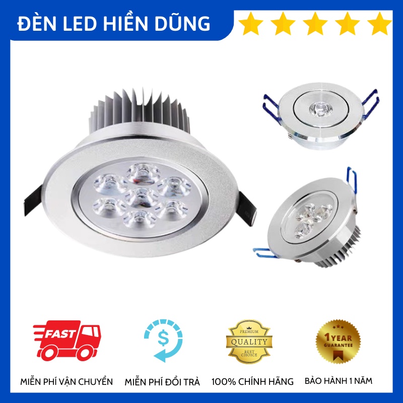 ĐÈN LED MẮT ẾCH ÂM TRẦN 1W, 3W, 5W, 7W, 9W, 12W