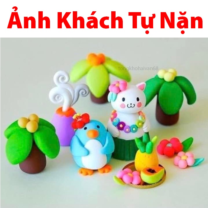 Đất Sét Tự Khô 12,24,36 Gói Đủ Màu, Đất Nặn Tự Khô Tạo Hình Dễ Dàng Siêu Nhẹ Hàng Cao Cấp An Toàn Cho Bé