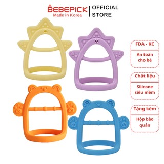 Gặm nướu cho bé Bebepick silicone cao cấp nội địa Hàn Quốc siêu mềm an toàn có hộp đựng - Bebepick Official Store