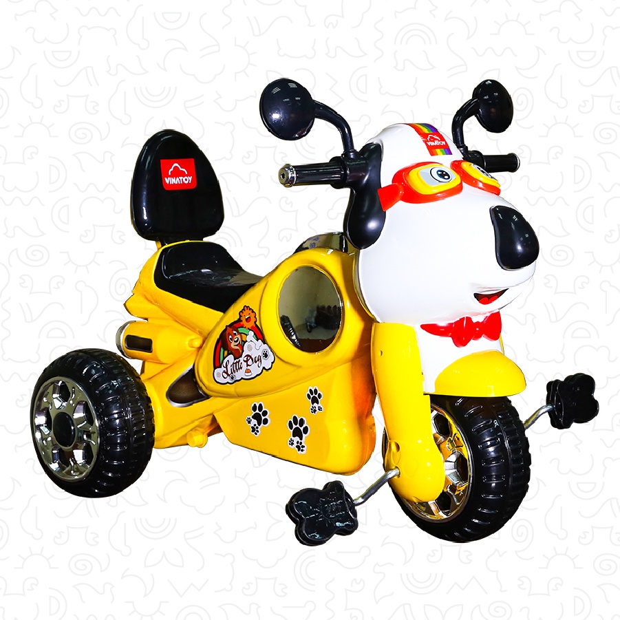 Xe 3 Bánh Nhựa Chợ Lớn L9 hình Chú Chó Thông Minh - Dành cho bé từ 2 tuổi