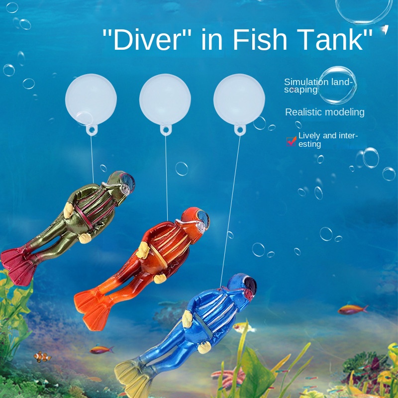 Tượng Thủy Tinh Mô Phỏng Sáng Tạo Trang Trí Bể Cá