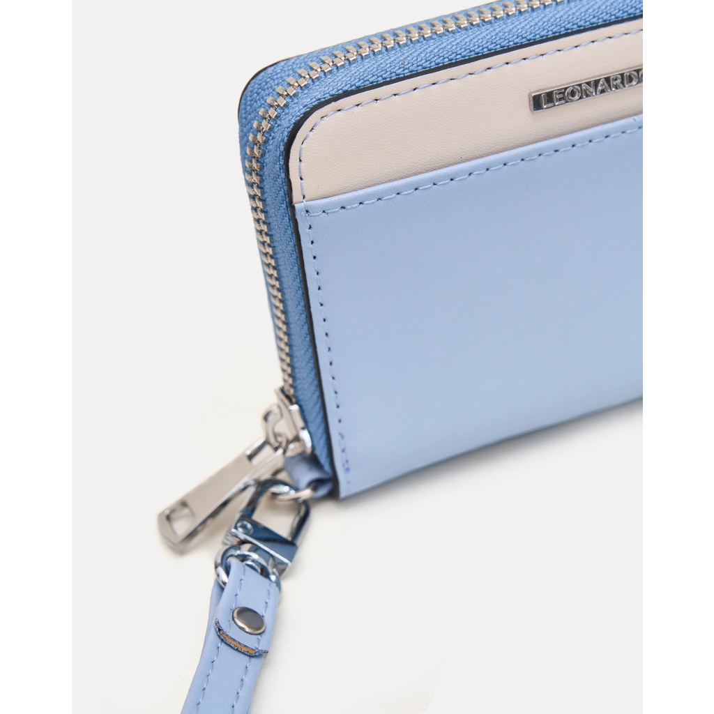 Ví Dài Nữ Khóa Kéo Leonardo - Zipper Wallet Mini Tracy - Da Nhập Khẩu Cao Cấp