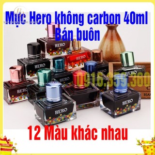 Mực Hero không carbon 40ml giá sỉ, mực bút máy cao cấp