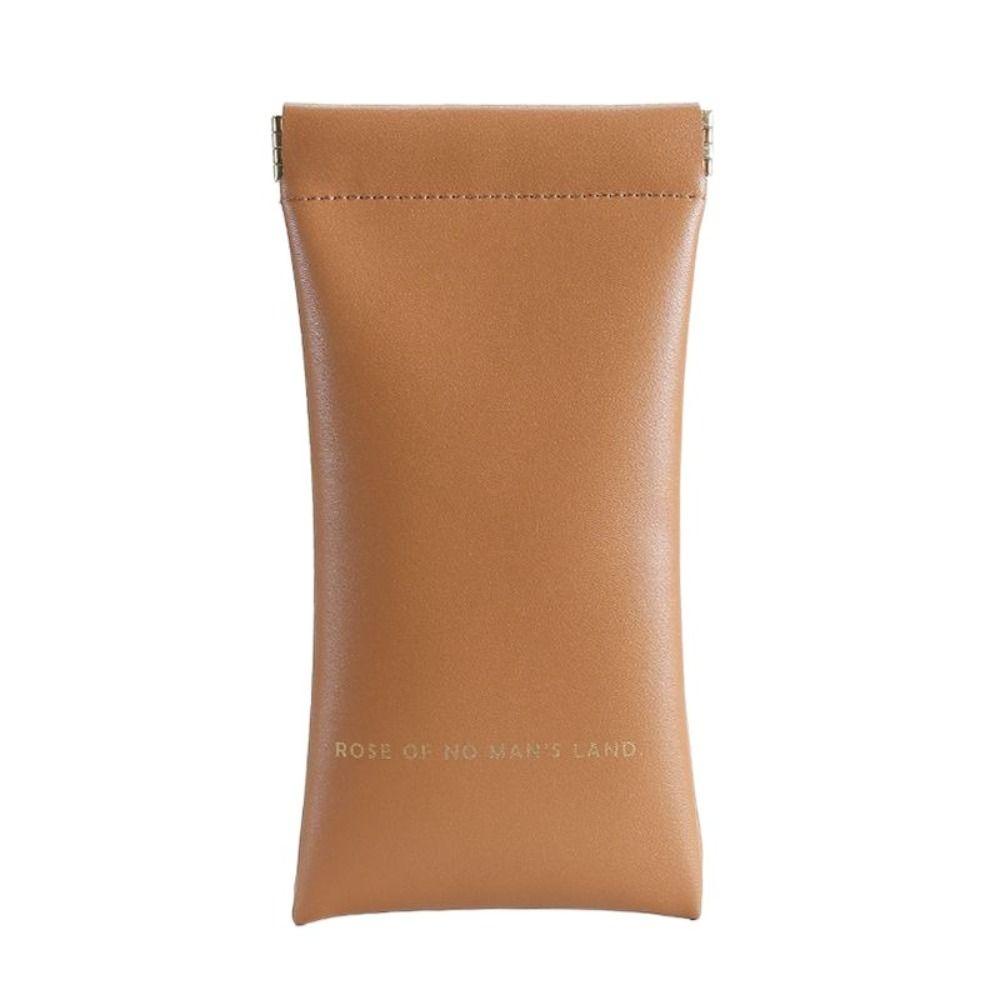 AROMA Hộp Đựng Mắt Kính Bằng Da Mềm Tự Động Đóng Chống Nước Cho Nữ Ốp