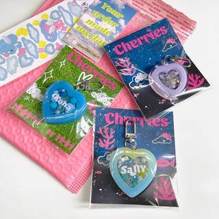 Móc khoá trái tim khắc tên tự chọn / Heart keychain