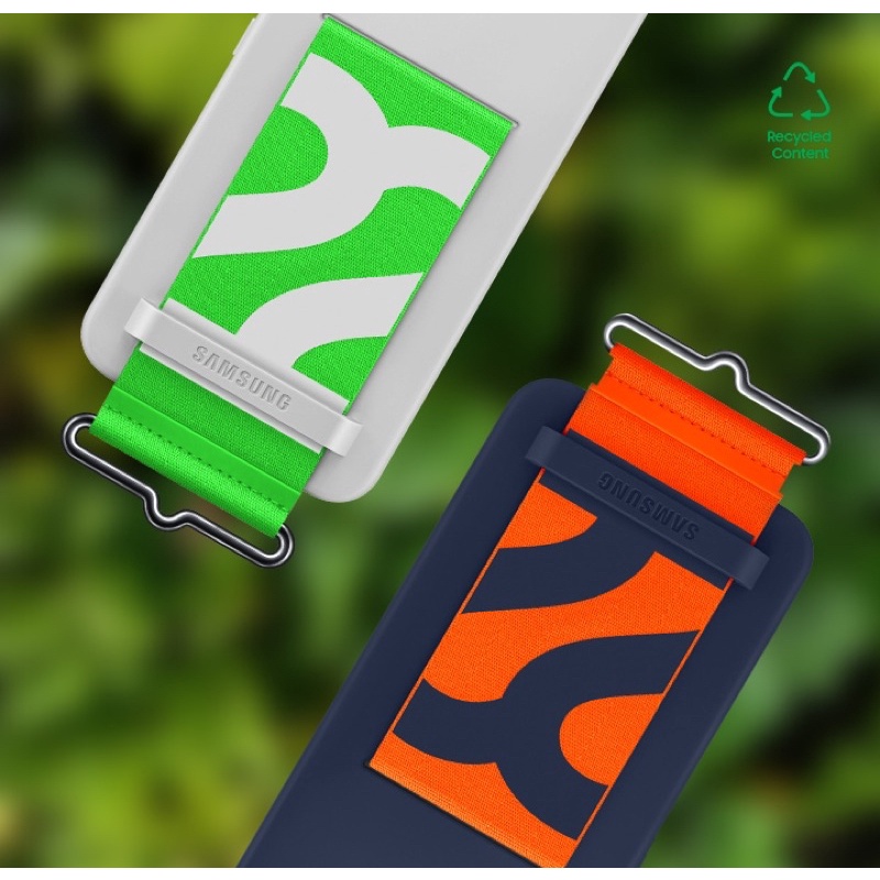 Chính hãng-Ốp lưng Silicone Cover With Strap cho điện thoại Samsung Galaxy S22 Ultra