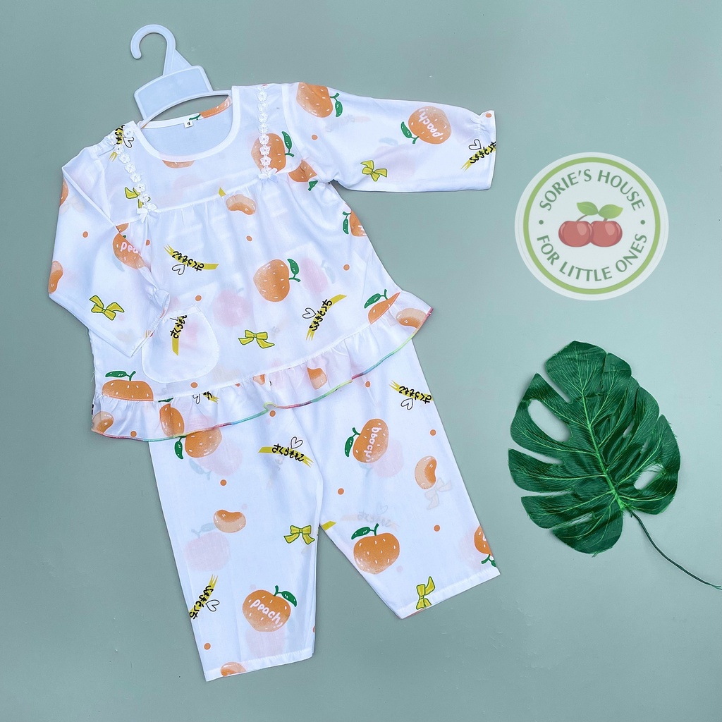 Bộ tole/bộ lanh DÀI mặc nhà bé gái