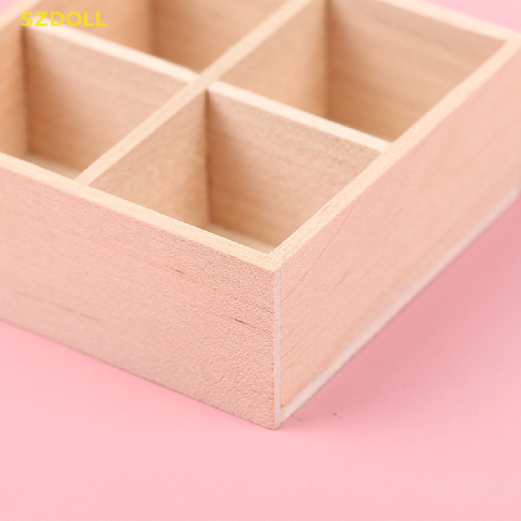 Mô Hình Tủ Trưng Bày Bằng Gỗ Tỉ Lệ 1: 12 Trang Trí Nhà Búp Bê