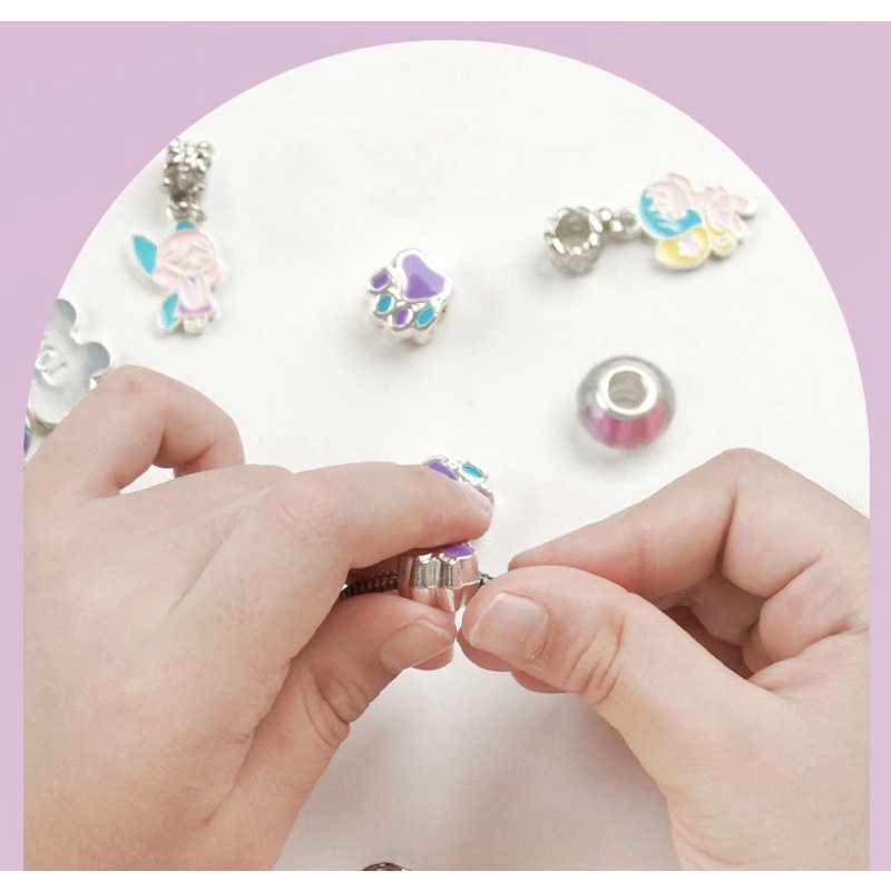 Vòng đeo tay đính hạt tự làm trẻ em chính hãng TOI