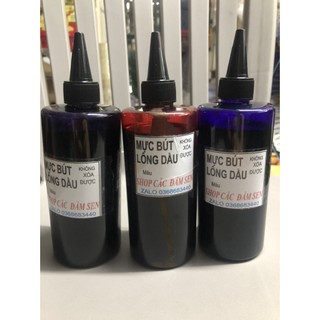 Set 3 chai Mực Bút Lông Dầu chai lớn chai có vòi châm tiện dụng