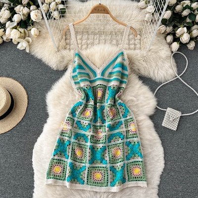 ĐẦM 2 DÂY LEN MÓC BOHO