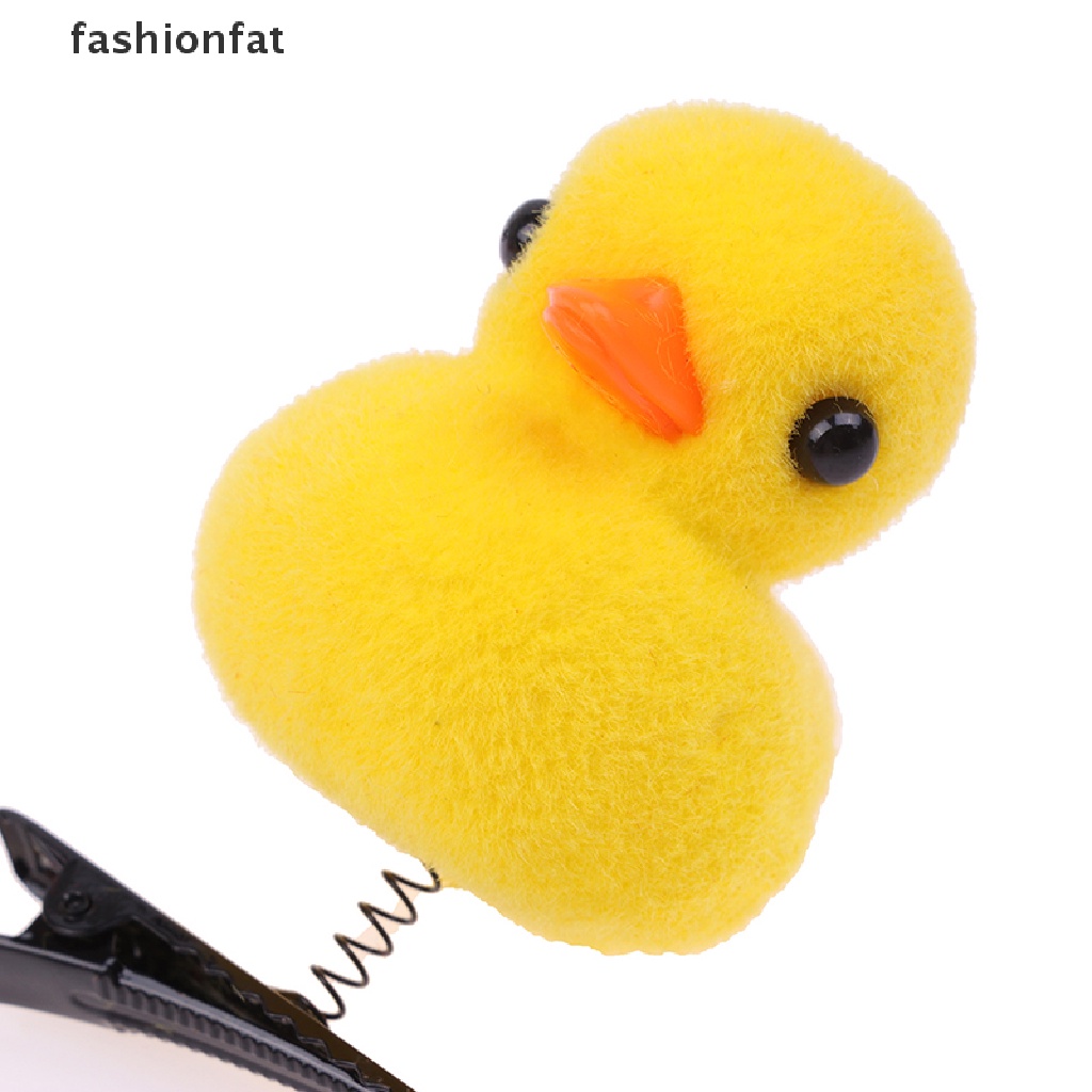 Kẹp Tóc Lò Xo Hình Chú Vịt Vàng Nhỏ Dễ Thương Cho Bé Gái