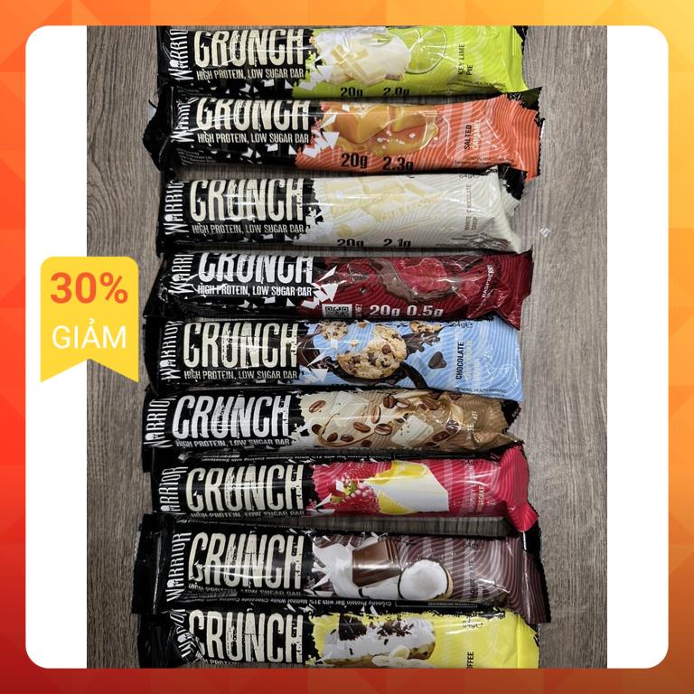 Giá hủy diệt Chính hãng Thanh Bánh Protein Warrior Bar CRUNCH RAW & Zero