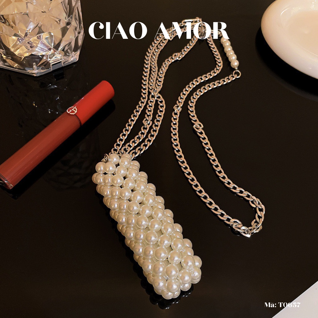 Túi xách nữ nhỏ đựng son chụp hình HOT Trang sức Ciao Amor - T0657