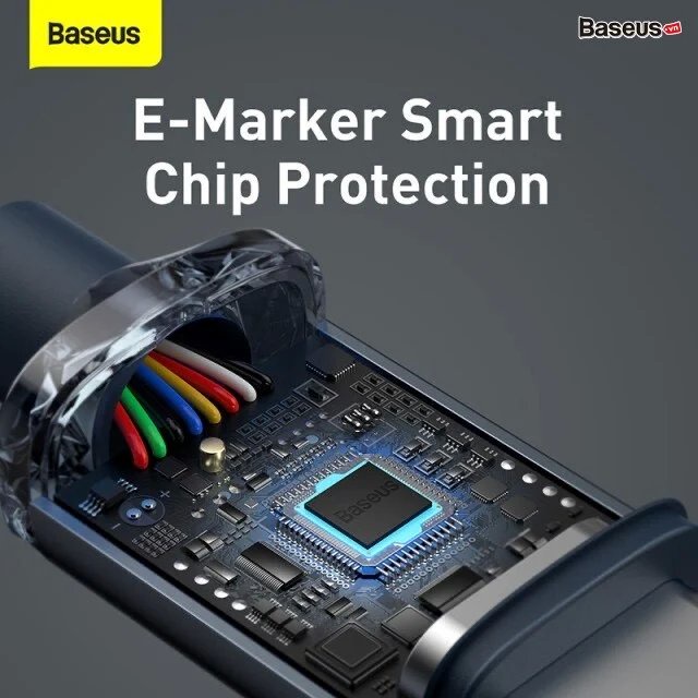 Cáp sạc nhanh type c to type c baseus crystal shine series data pd fast charging 100w qc 4.0