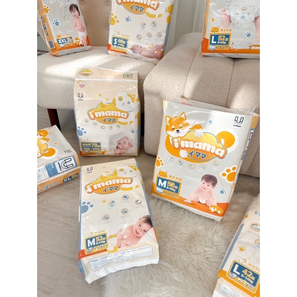 Bỉm i'mama Nội Địa Nhật Bản Dán Quần Công nghệ SAP siêu thấm hút NB78/S68/M52/L42 M58/L52/XL50/XXL36