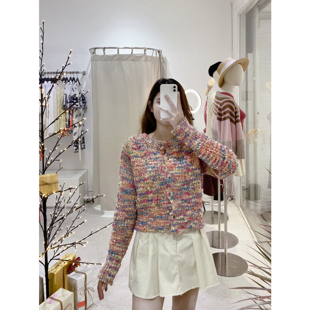 AfterBefore | Áo Cardigan đốm 2 màu