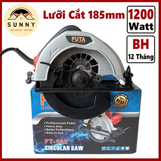 Máy cưa gỗ futa lưỡi cắt 185mm công suất 1200w - máy cắt gỗ cầm tay máy cưa đĩa tròn cắt sắt, gạch đá sunny