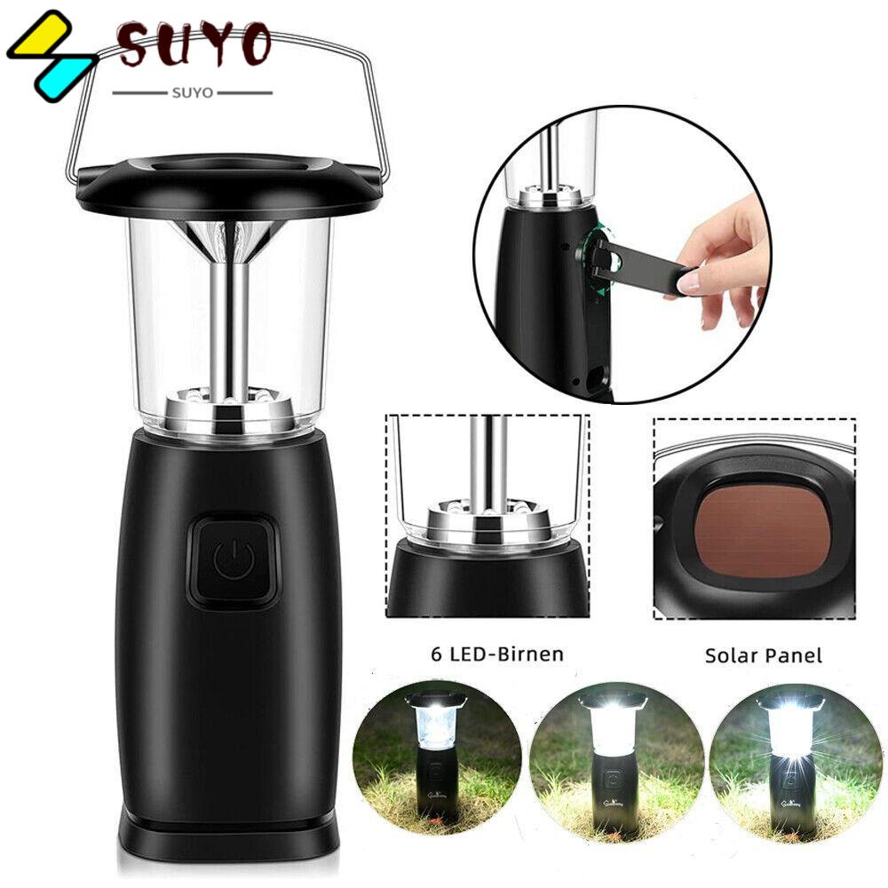 Đèn Pin SUYO Sử Dụng Tay Quay Điện Thoại Di Động