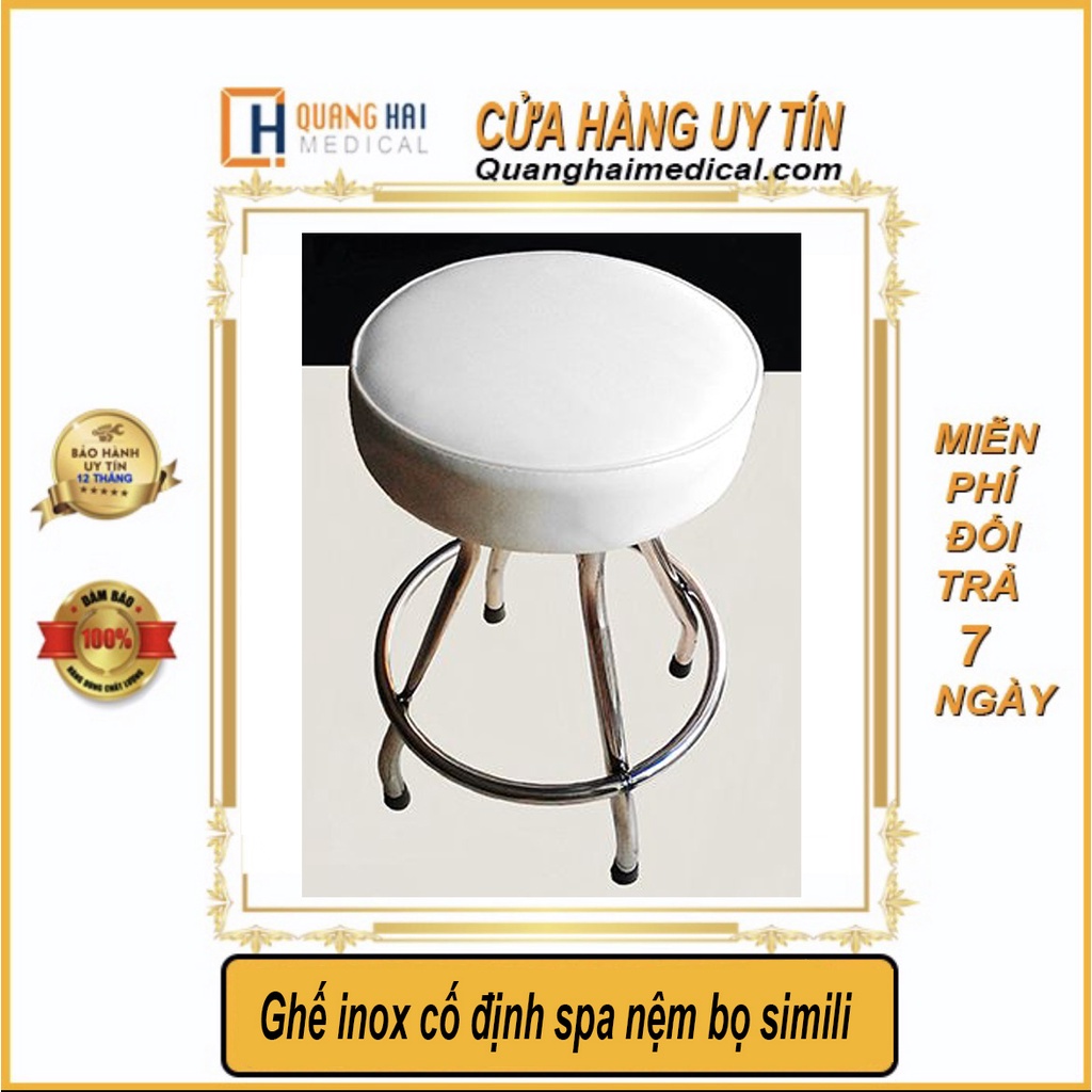 Ghế inox cố định ngồi gội đầu dưỡng sinh
