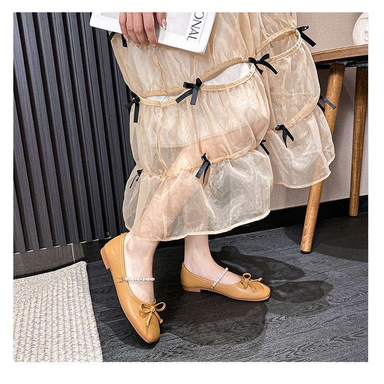 Giày Búp Bê Xinh Xắn Thời Trang Thanh Lịch Cho Nữ