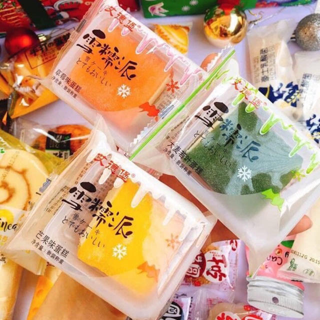 Bánh mochi phu thê nhân bông lan mix 4 vị dẻo siêu ngon ăn là ghiền | Ăn vặt Jamay Food
