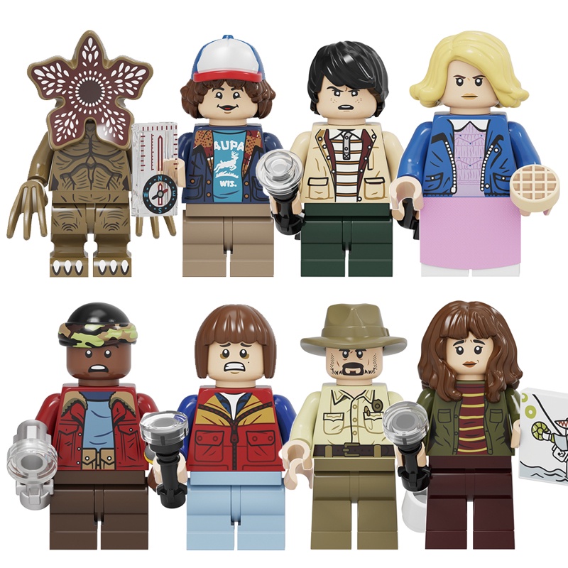 Đồ Chơi Mô Hình Nhân Vật Mike Lucas Will Chief Jim Joyce Stranger Things Mùa 4