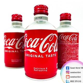 [THÙNG 24 CHAI] Nước ngọt Coca Cola chai nhôm lùn - Nhật Bản