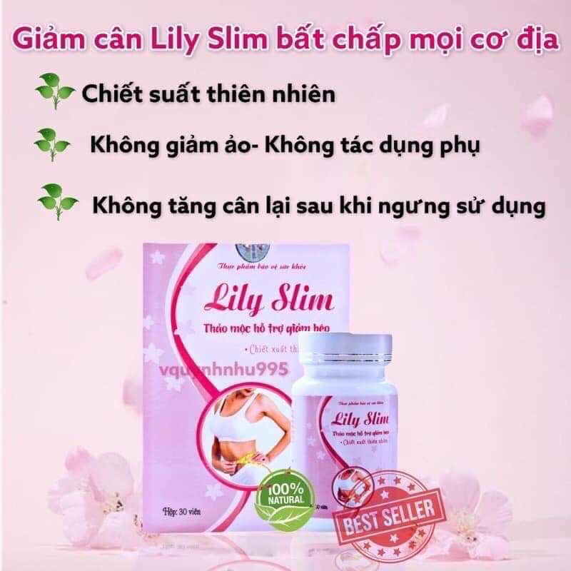 Thanh Lí Giảm Cân LILY SLim Hộp 30v Hạn Dài Có Tem