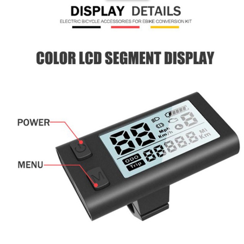 1 Chiếc Xe Đạp Điện 24V-48V Màn Hình LCD 510S Bằng Nhựa Dành Cho BAFANG BBS01 BBS02 BBSHD Mid Drive UART