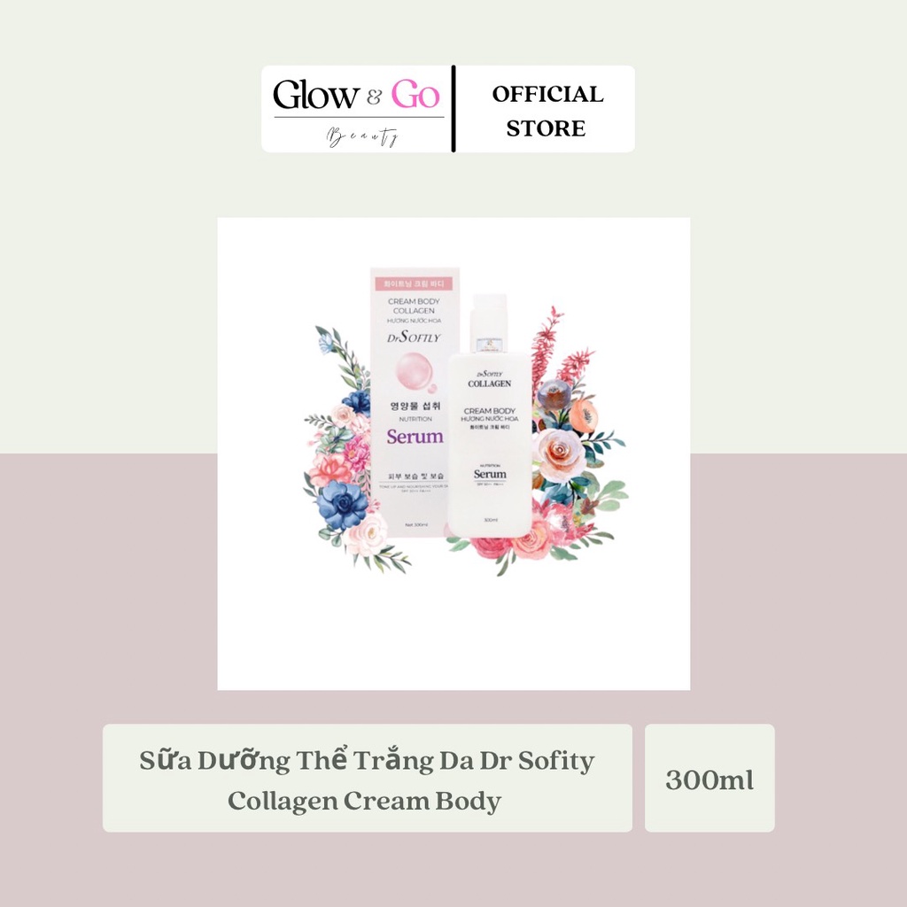 Kem Dưỡng Thể Trắng Da DrSoftly Cream Body Collagen Serum Tone Up and Nourishing SPF50 - 300ml