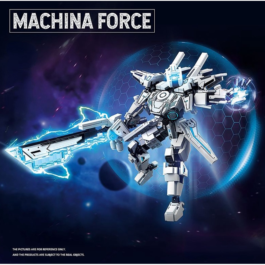 Mô Hình Đồ Chơi Lắp Ráp Nhân Vật Wu Kong Xia Hou Yi Kai Lu Ban 7 Phong Cách LOL Mecha Làm Quà Tặng Cho Bé