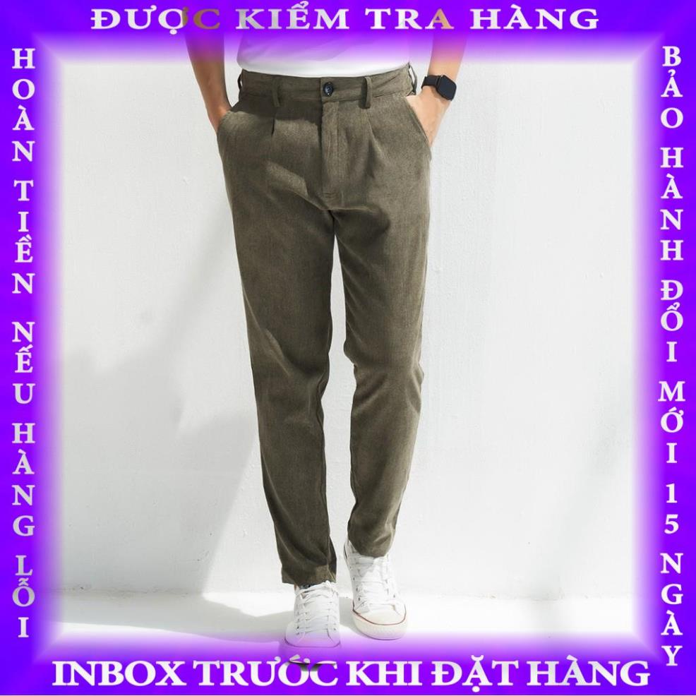 Quần Baggy Nhung Tăm Hàn Quốc ROUGH Chất Nhung Tăm Phong Cách Trẻ Trung, Năng Động hanthien