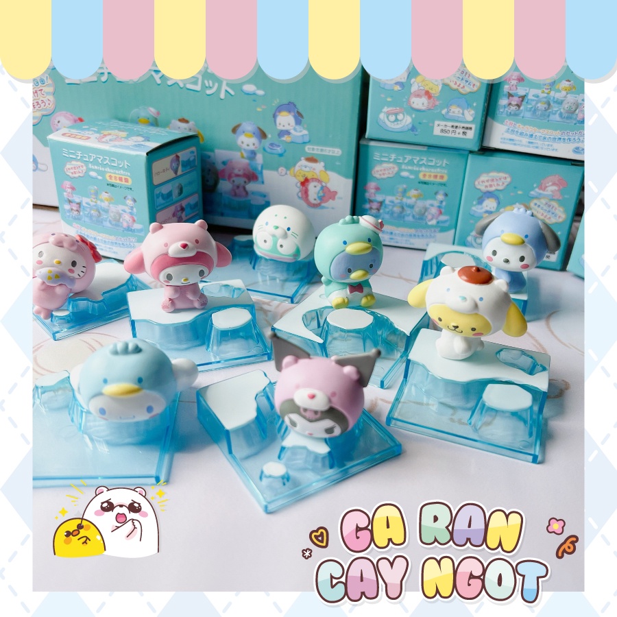 Blind box - Hộp mù Mô hình ngẫu nhiên Sanrio Ice Gà Rán Cay Ngọt đáng yêu