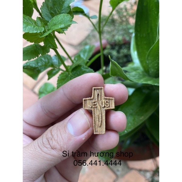 ( Xưởng bỏ sỉ ) Charm thánh giá Jesus trầm hương tốc