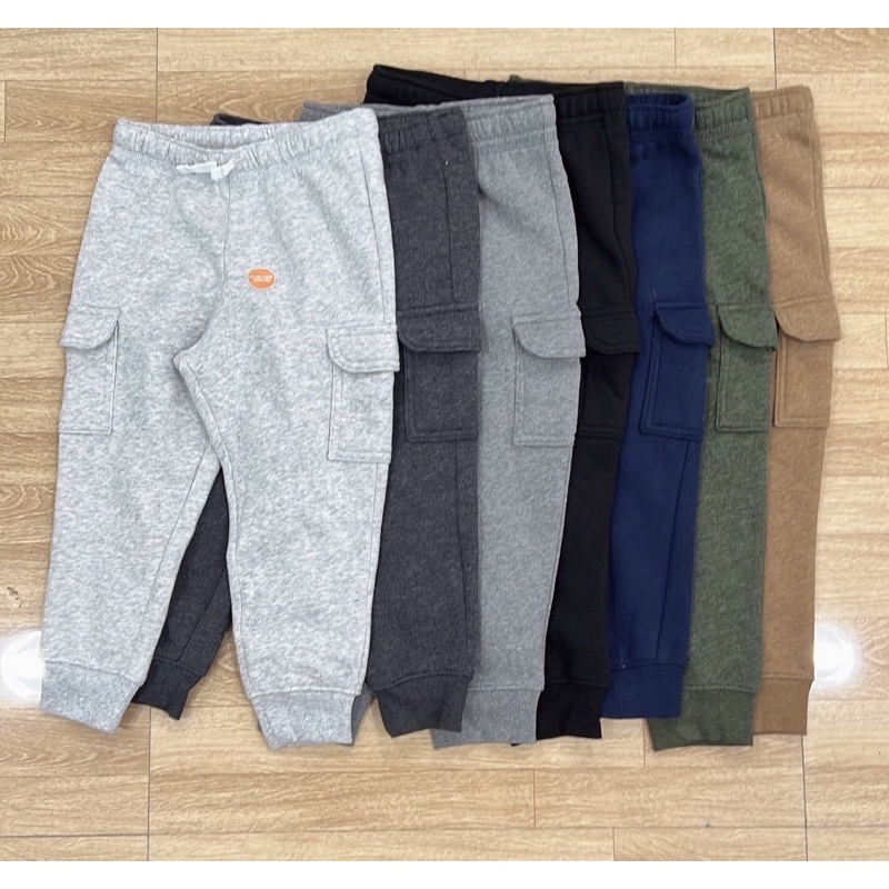 Quần nỉ jogger túi hộp cho bé trai 12M-12Y satsunkid