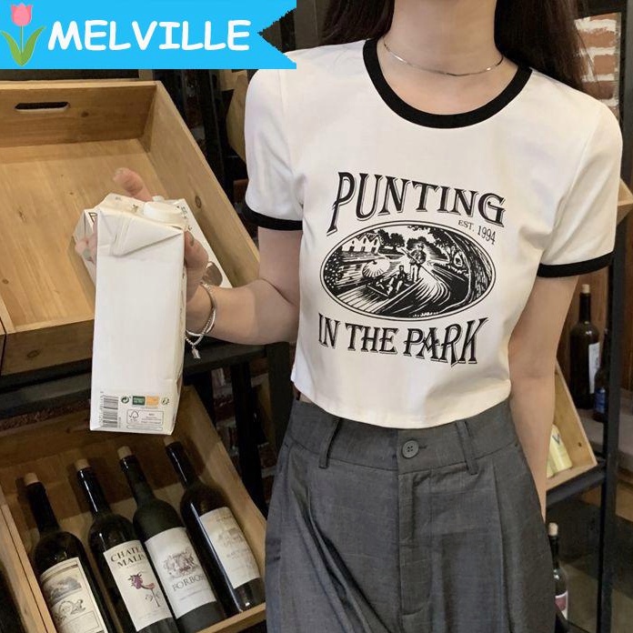 🌷🌷Áo Thun Croptop Tay Ngắn Ôm Body Nữ Áo Croptop Kiểu Sexy In Họa Tiết Thời Trang 2023