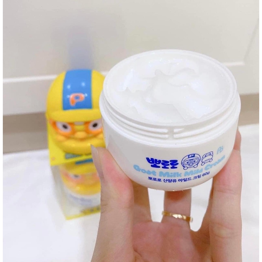 Kem dưỡng ẩm sữa dê Pororo Goat Milk Cream Hàn Quốc 60g