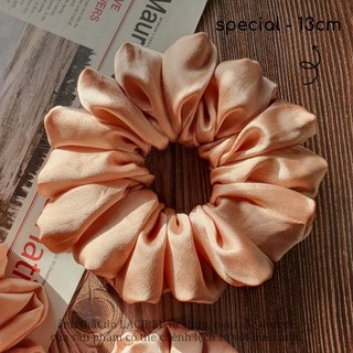 Scrunchies LACIBEL lụa satin, buộc tóc vải handmade