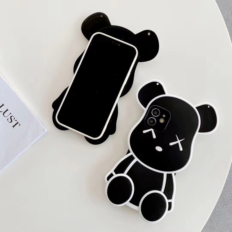 Ốp Điện Thoại Mềm Hình Gấu Kèm Dây Đeo Cho Realme 5 i 7 8 9 Pro Plus 9i 5G C11 C25Y C25S C33 C20 C35 C3 C12 C15 C21Y