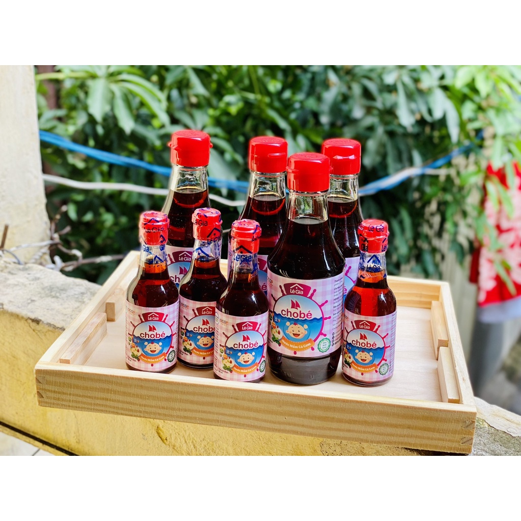 Nước mắm Lê Gia chai 60ml và 200ml cho bé từ 1 tuổi