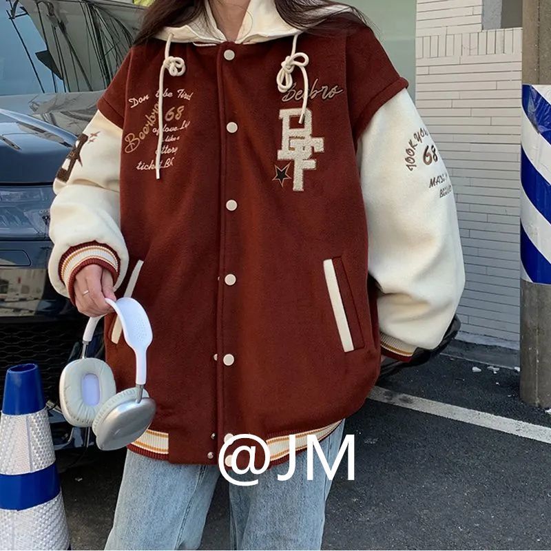 Áo Khoác Dáng Rộng Thiết Kế Mới Thời Trang Mùa Thu Đông Theo Phong Cách