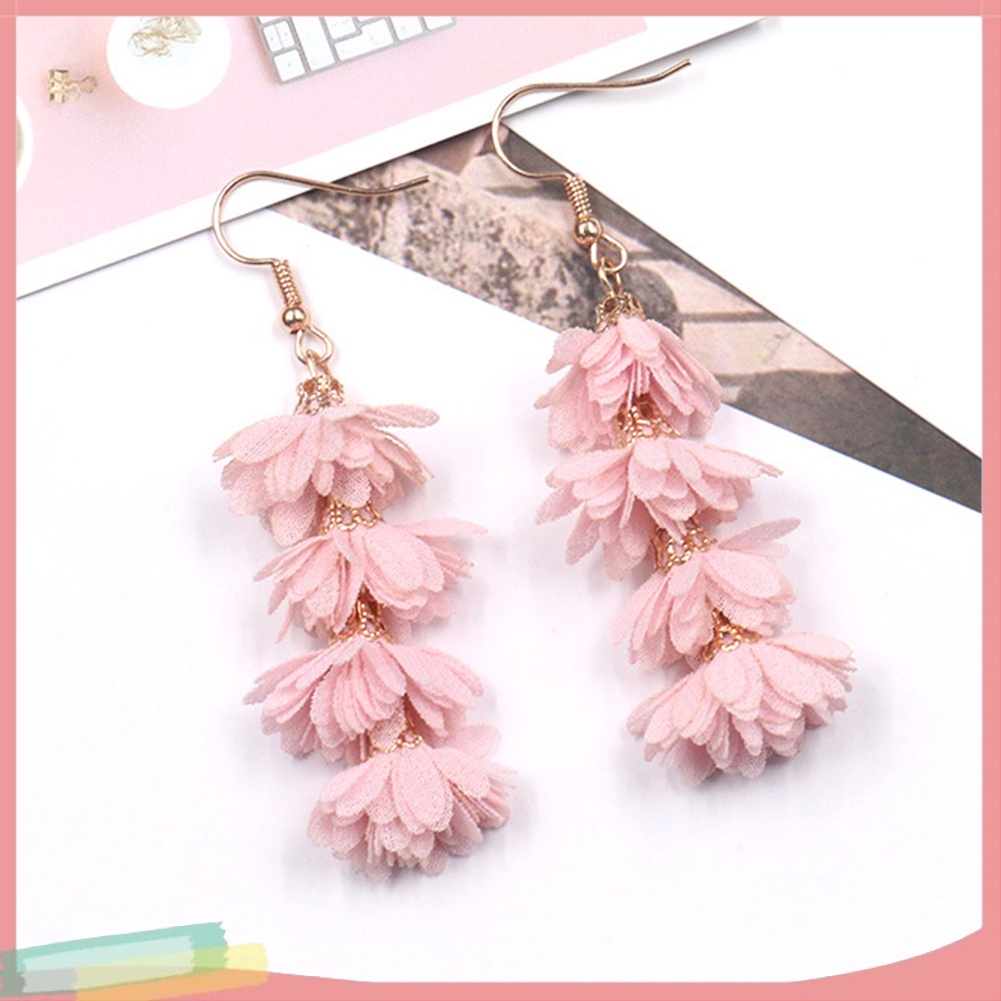 Hoa tai thiết kế phối tua kiểu Bohemian cho nữ