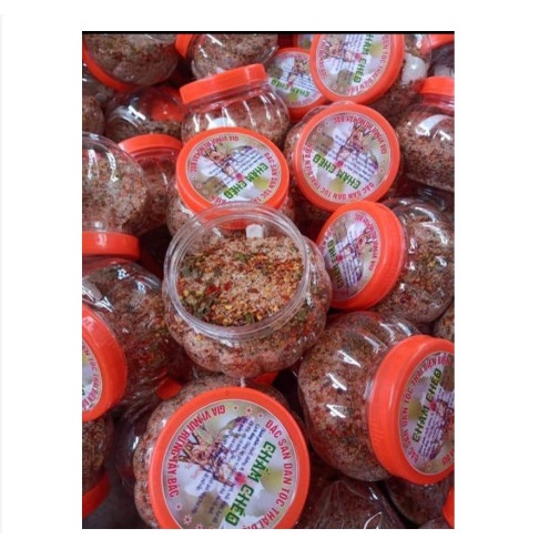 Chẩm chéo Tây Bắc chấm hoa quả, thịt luộc
