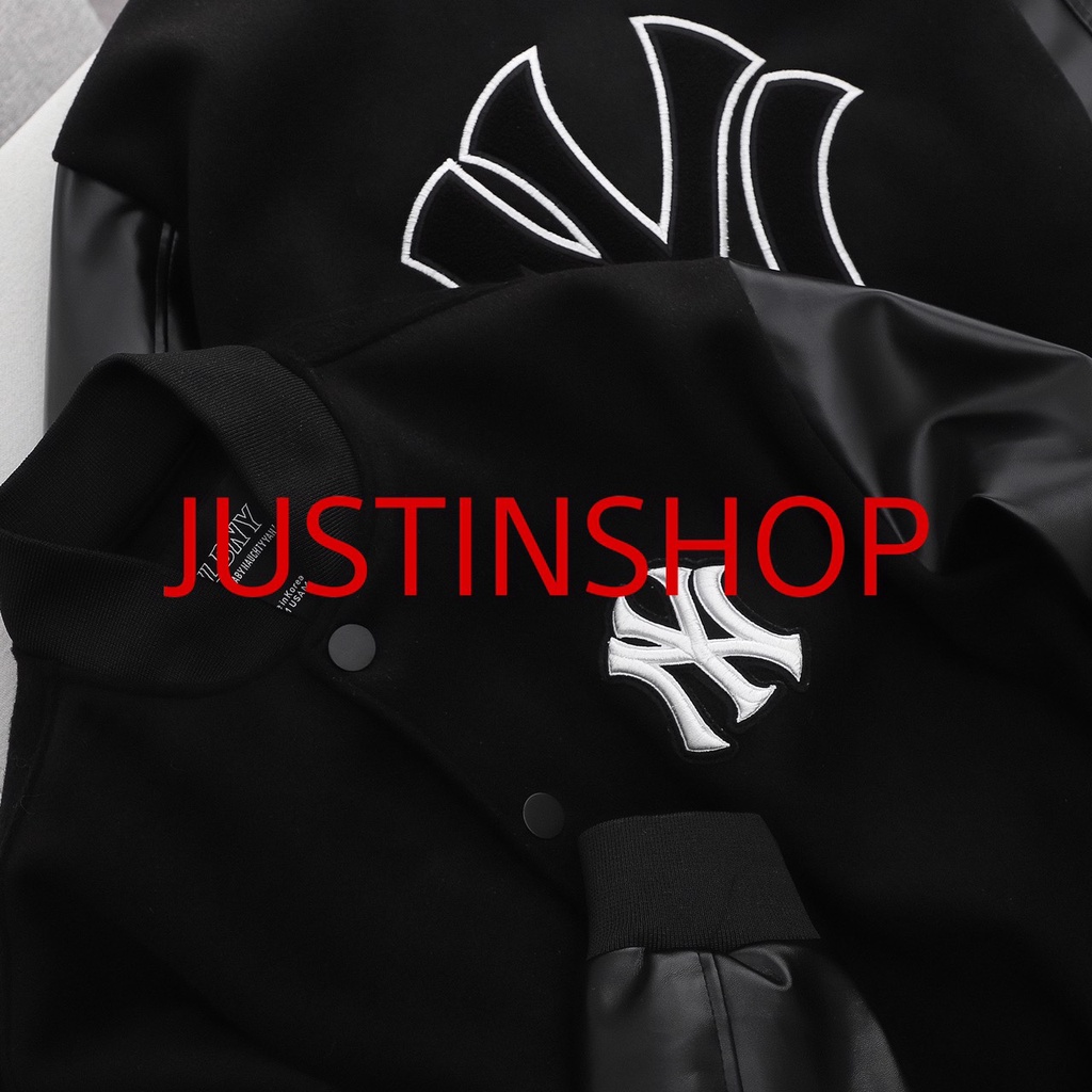 Áo Khoác Bomber MLB NY, Áo Khoác Varsity nam nữ unisex - JUSTINSHOP
