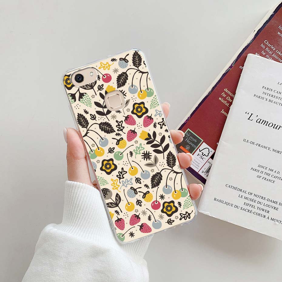 Ốp Điện Thoại TPU Dẻo Họa Tiết Hoạt Hình Dễ Thương Cho VIVO 1718 1716 V7 V7 Plus VIVO V 7 V7 +