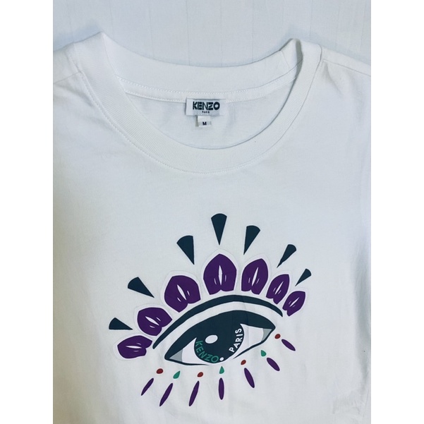 •Áo thun Kenzo nữ màu trắng bản mắt•